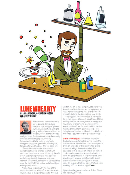 Luke Whearty, Head Bartender